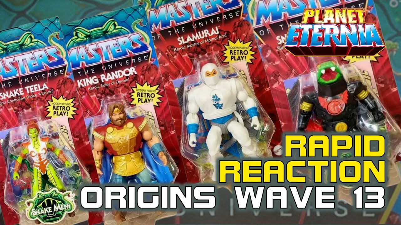Rapid Reaction | MotU Origins Wave 13 (Snake Teela, Randor, Slamurai, Snake Trooper) | PlanetEternia