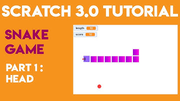 Scratch 3.0 Tutorial: Part 1 Snake Game (Direction and Movement of Head)