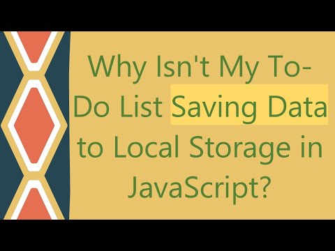Why Isn't My To-Do List Saving Data to Local Storage in JavaScript?