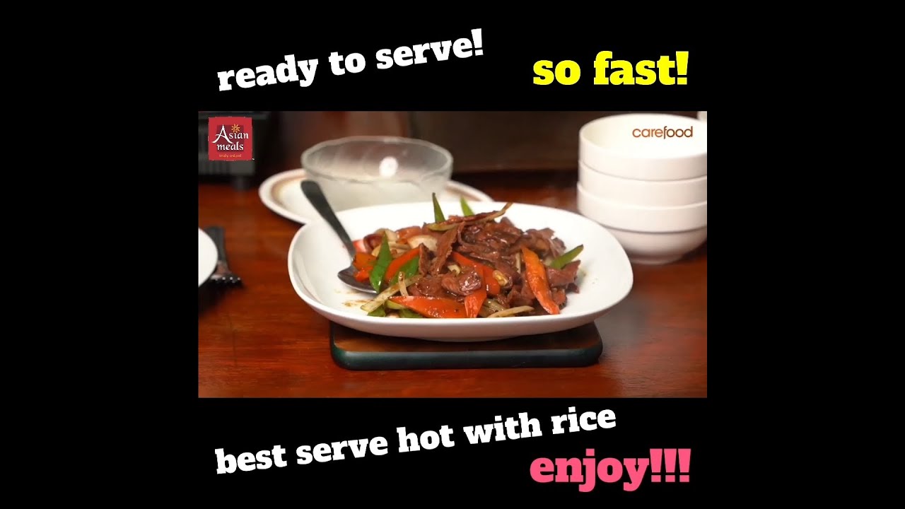 Asianmeals Stir Fried Black Pepper Beef YouTube