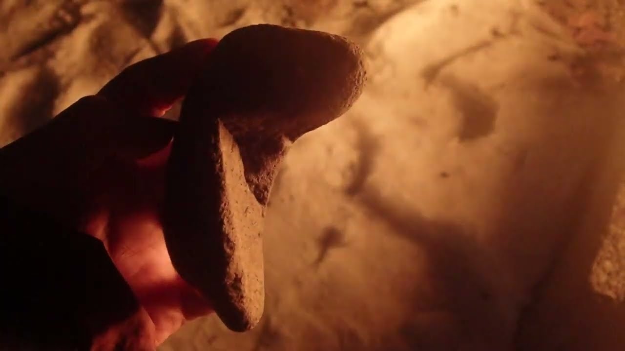 Leni-Lenape Rock Art; by firelight