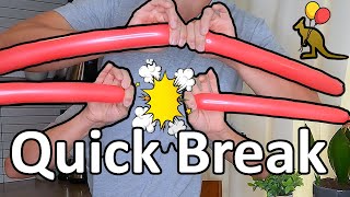 Quick Break  Beginner Balloon Twisting Technique #1 (MOST VALUABLE & IMPRESSIVE SKILL)