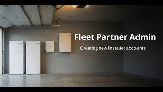Fleet Partner Admin: Creating New Installer Accounts l Qcells North America