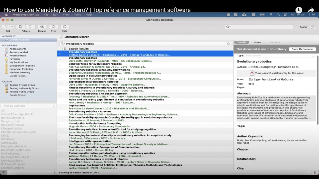 How to use Mendeley & Zotero? Top reference management software YouTube