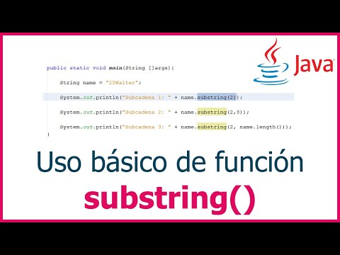 Video: ¿Cómo se encuentra el subconjunto de una cadena en Java?