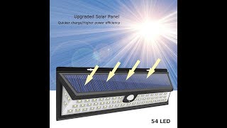 Lampu Solar Panel Sensor Gerak Outdoor 54 LED 2835 Waterproof