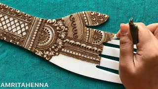 Rajasthani style bridal mehendi, best 10 minute henna, beautiful
indian mehndi design, learn mehendi in minutes, how to apply ...