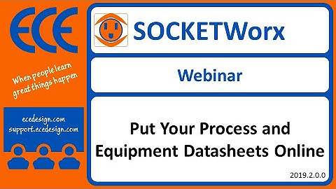 Process and Equipment Datasheet Generation Online with SOCKETWorx