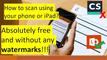 How to scan using your phone or ipad without any watermark?