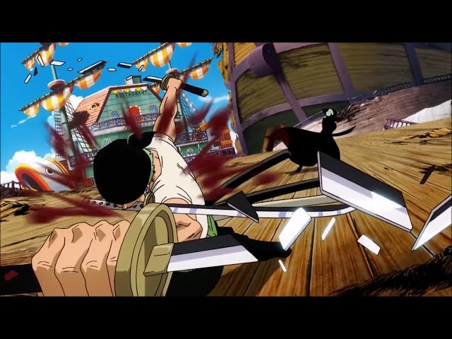 ZORO REENCONTRA MIHAWK APÓS 2 ANOS! Zoro vs Mihawk (Batalha Final) - One  Piece 