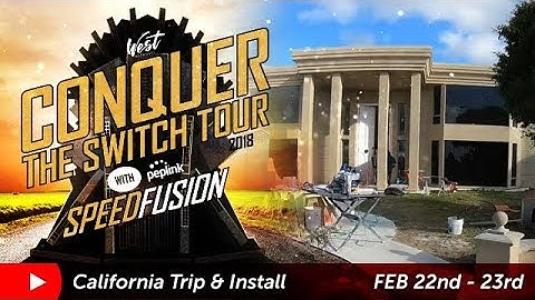 I got to install peplink in an 11,000 squarefoot house - Conquer the Switch Tour 2018