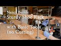 Build a Sturdy Shoe Rack with No Cutting and Few Tools