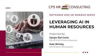 September 2026 HR Webinar Series: Leveraging AI in Human Resources