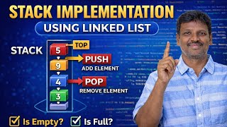 Stack Implementation using Linked List | Data Structures | Engineering Concept | Degree