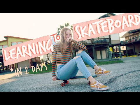 Girl Learns to Skateboard in 2 Days | JustAli
