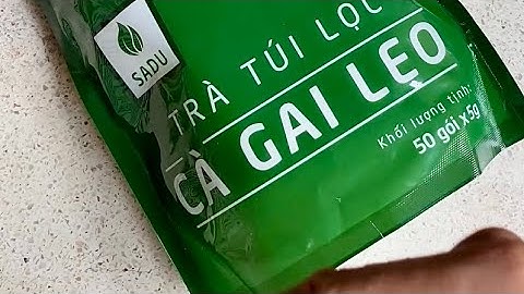 Review trà túi lọc Cà Gai Leo, thanh lọc cơ thể, mát gan, đào thải độc tố | Lâm Review Không Booking