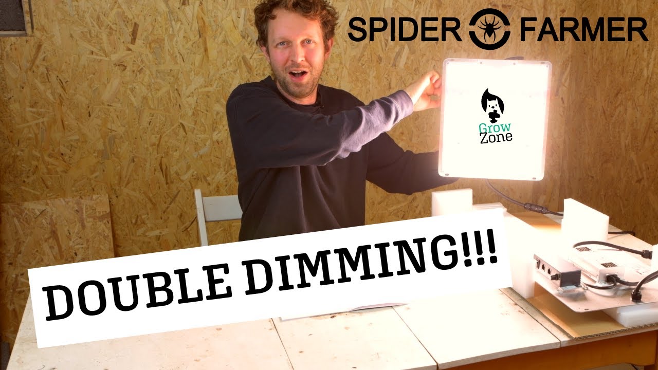 Spider Farmer SF-1000 unboxing - 2020 update, linking 2 panels and Dimming Demo