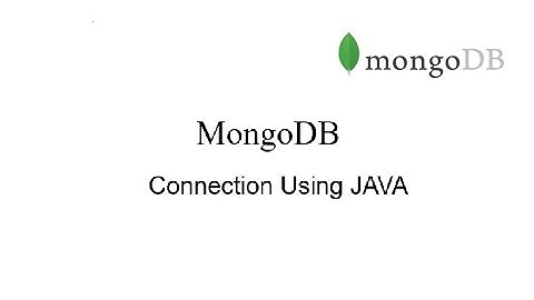 MongoDB Connection using JAVA