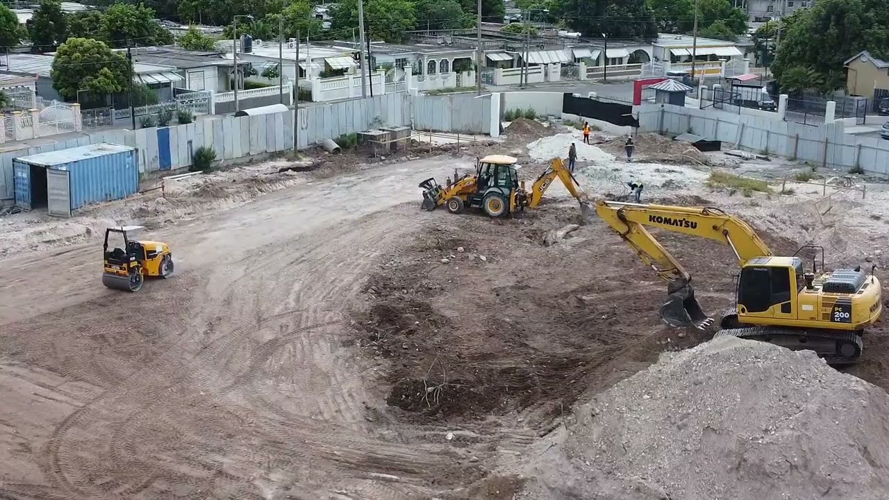 Construction Harbour View Shopping Center Jamaica