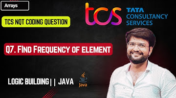 TCS NQT Coding Solution || Find Frequency of Element from Array  ||  💻🔄 #TCSNQT #Coding"