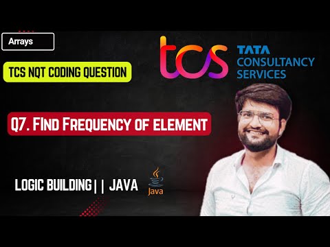 TCS NQT Coding Solution || Find Frequency of Element from Array  ||  💻🔄 #TCSNQT #Coding"