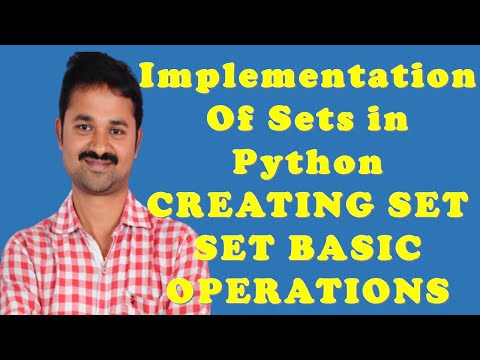 IMPLEMENTATION OF SETS IN PYTHON  || CREATE || BASIC OPERATIONS OF SET || PYTHON PROGRAMMING
