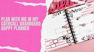 Plan with me in my catchall dashboard happy Planner