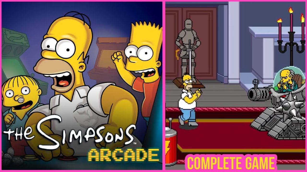 THE SIMPSONS ARCADE MOBILE: COMPLETE GAME - YouTube
