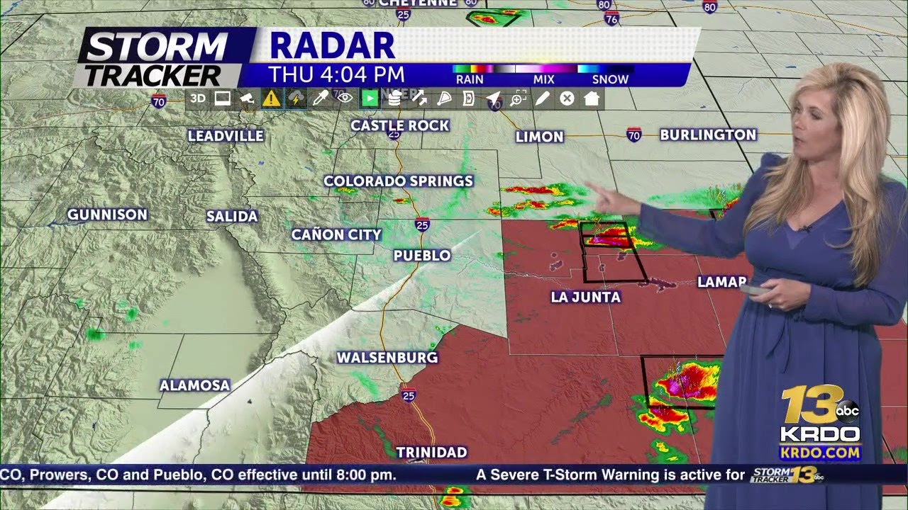A Few Severe Storms This Evening - YouTube