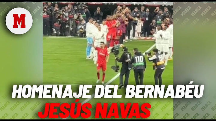 El espectacular homenaje del Bernabéu a Jesús Navas en su adiós al fútbol