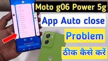 How to apps in background Motorola g06 power 5g/moto g06 power apps run in background