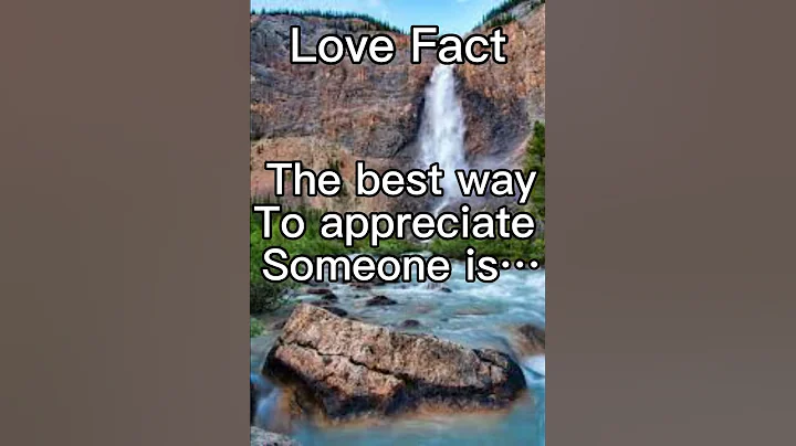 How to appreciate someone…