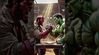 Thanos vs Hulk Arm Wrestling 💀 Who Wins? #thanos #marvel #avengers #hulk