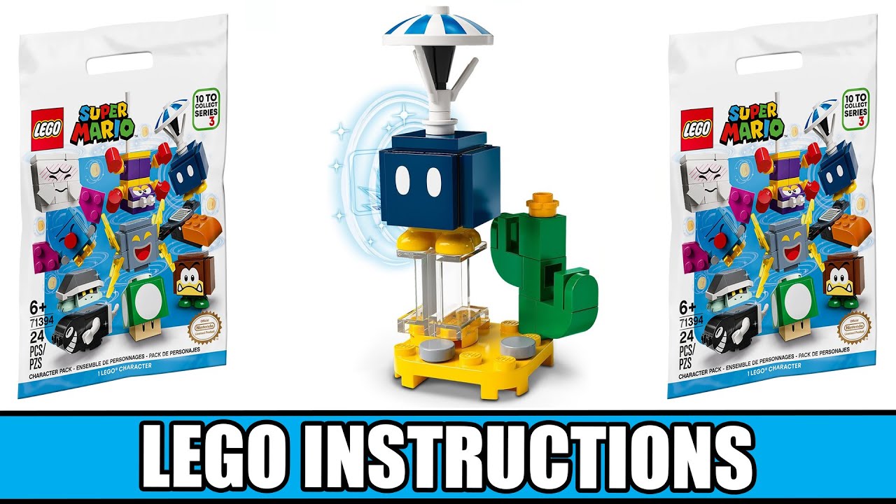 LEGO Instructions Super Mario 71394 Parachute Bobomb YouTube