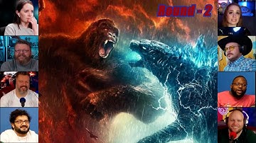 Round : 2 | King Kong vs Godzilla | Reaction Mashup | #kingkongvsgodzilla