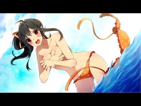 Anime Girl Taking Off Bikini
