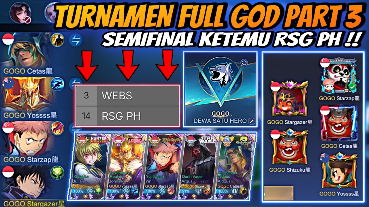 Meta Ciki Full GOD Ikut Turnamen Part 3 !! Ketemu RSG PH Di Turnamen 😱😱😱