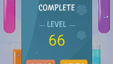 How To Solve Water Color Sort Level 66 | Shorts video