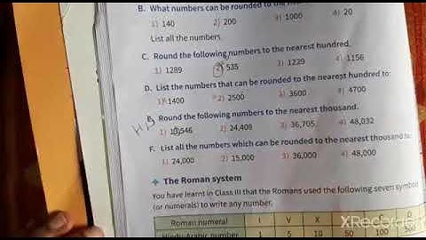 Class:4th Maths, Ch:Large no