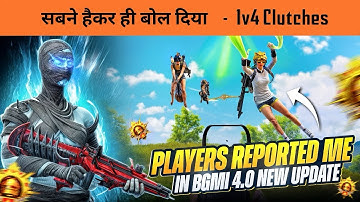 Fastest 1v4 Intense Solo vs Squad Clutches  🔥BGMI 4.0 Ghost Mode New Update Gameplay
