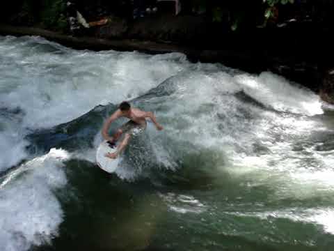 Surf In Munich Issar River Munich Germany