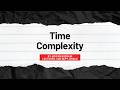 Chap 2.1: Time Complexity