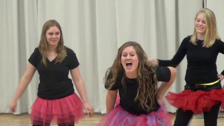 Crossings Homecoming Pep Assembly Jan '14  Sr  Lip Sync