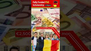 🎓 Fully Funded PhD Scholarship in Belgium 2025 | Study in Europe