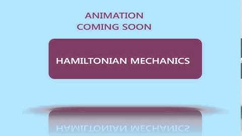 What is Hamiltonian mechanics