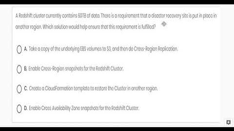 AWS Certified Solution Architect Associate Level Exam Questions  -  Part 4