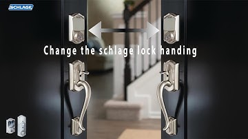 change handing of schlage keyless door lock