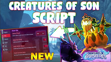 *NEW* Creatures of Sonaria Script (PASTEBIN 2024) (AUTOFARM, KILL AURA , AUTO EAT/DRINK)