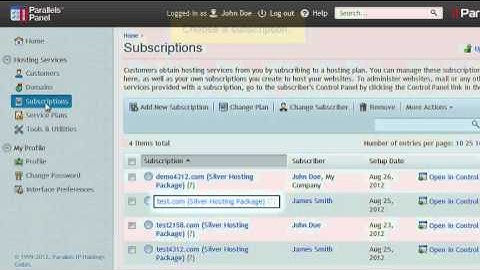 How to change a subscription