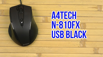 Распаковка A4Tech N-810FX USB Black